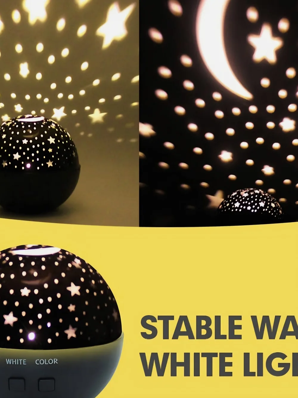 New LED Projector Nightlight – Starry Sky Room Decor (NIB)